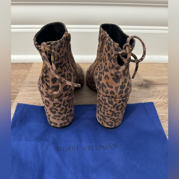 Stuart Weitzman Leopard print booties Size 5 - Picture 3 of 5